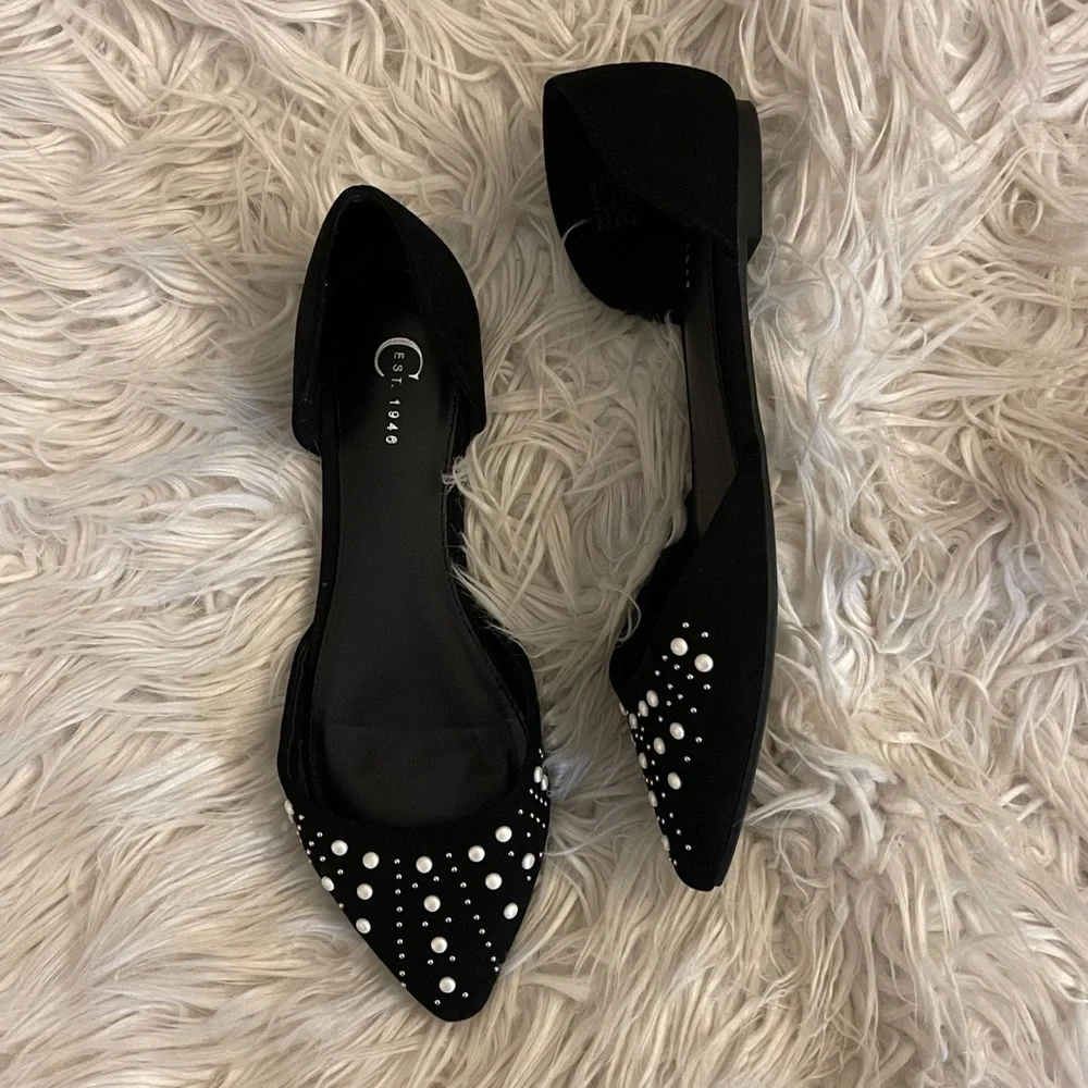 Black pearl | D’Orsay | Flats - Picture 3 of 12